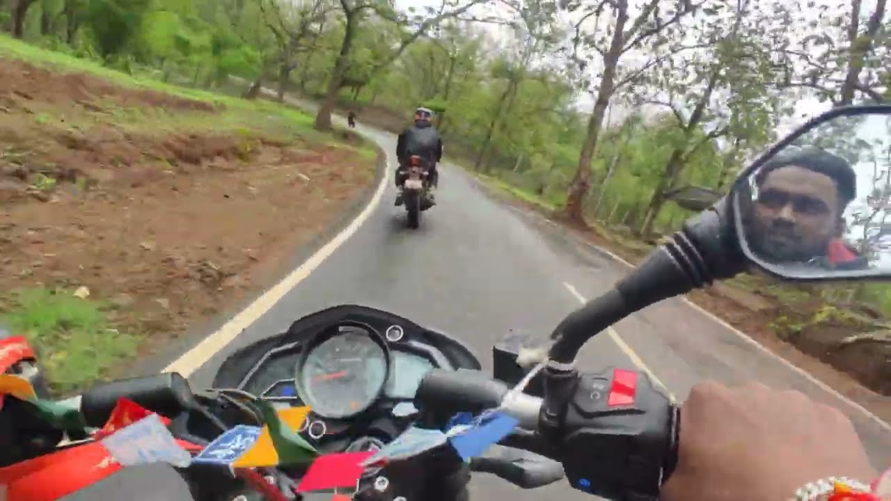ahwa dang beautiful road k sath ride ka maja |Jigarvlogs08|Alaldari Waterfall #bike #ns200 #r15v3
