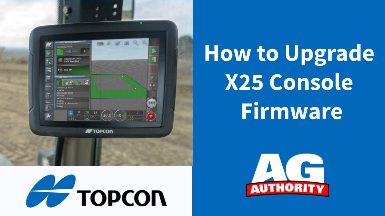 Topcon X Series - How to Upgrade X25 Console Firmware