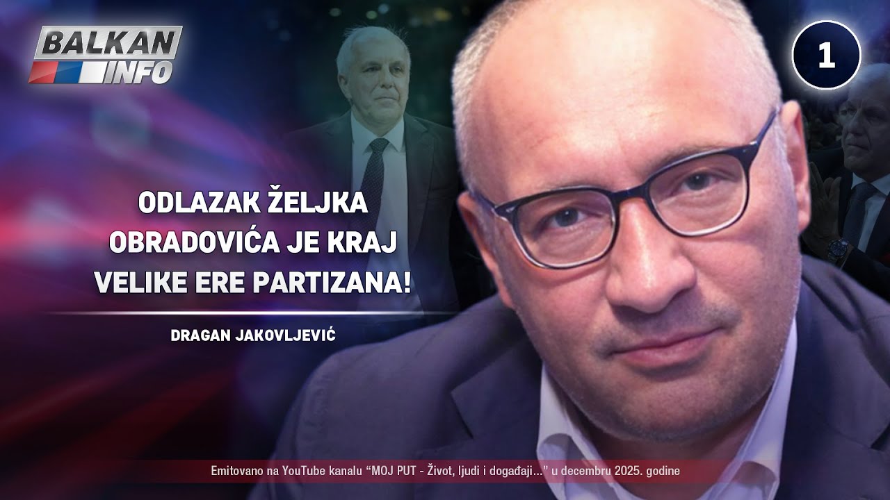 INTERVJU: Dragan Jakovljević &ndash; Odlazak Željka Obradovića je kraj velike ere Partizana! (6.12.2025)