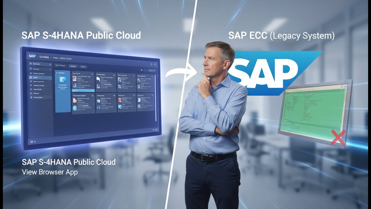 View Browser concept in SAP S4HANA PUBLIC CLOUD in comparison with ECC