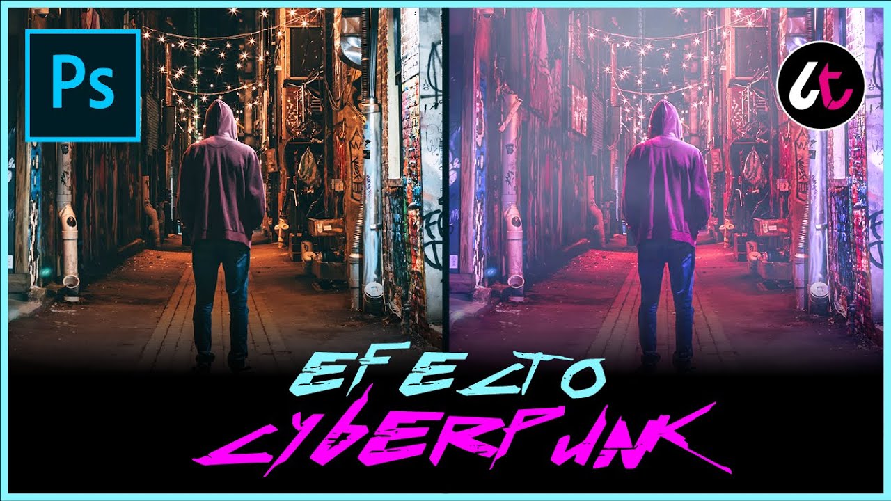 Cómo crear un EFECTO CYBERPUNK en PHOTOSHOP