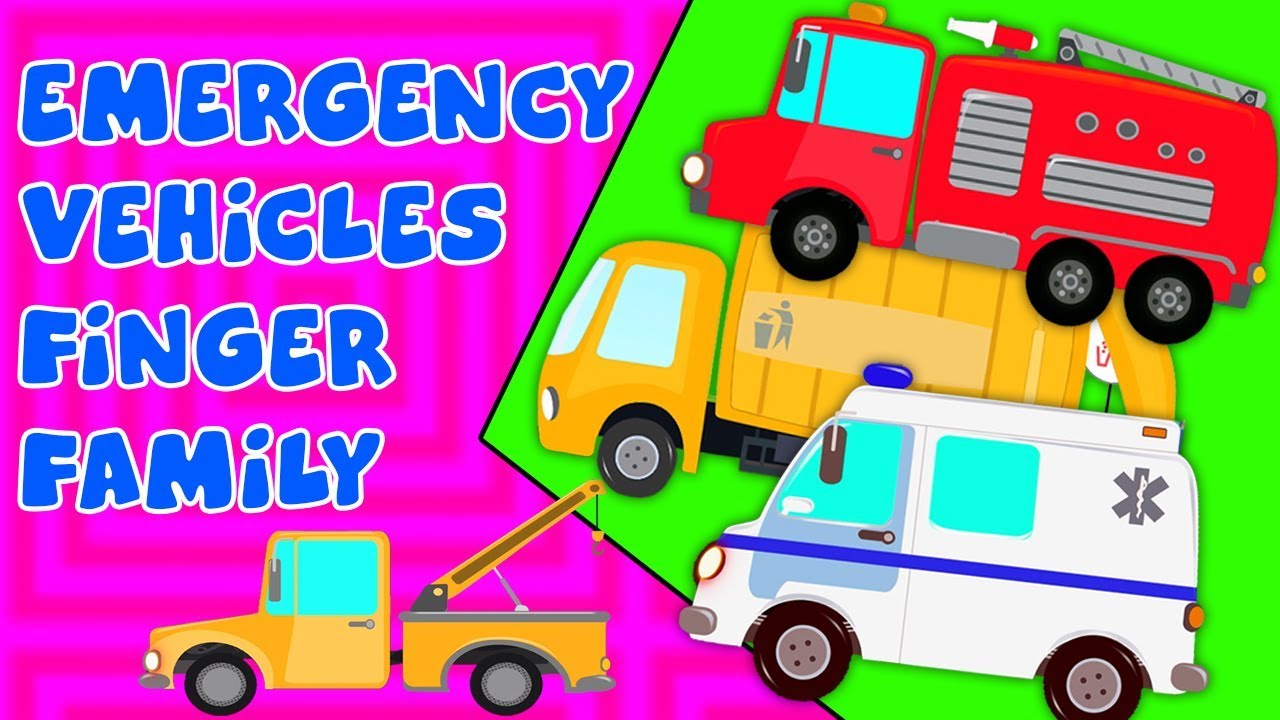emergência Veículos Dedo Família | Veículos | Emergency Vehicles Finger Family | Umi Uzi Português