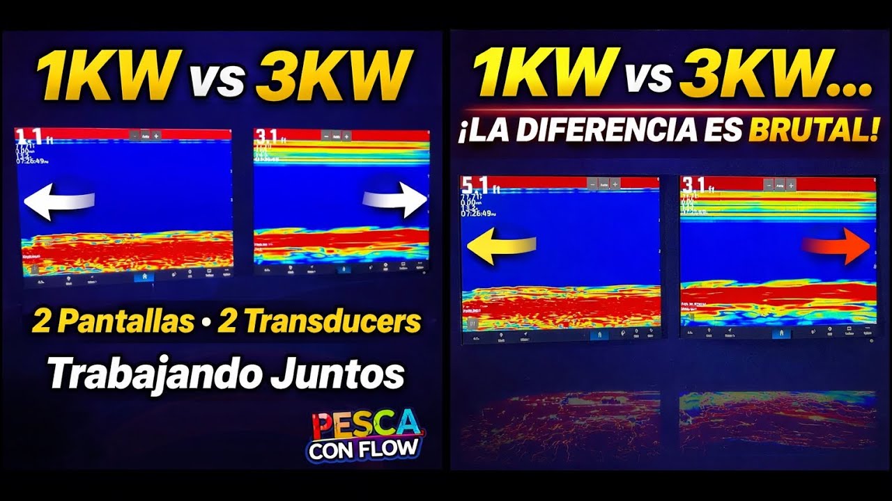 Mira la diferencia en vivo trabajando los 2 Transducers.