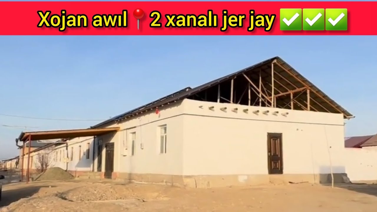 Xojan awıl 18diń aqırǵı bándirgisinde 2 xanalı jer jay satıladı. 320 Mln, kelisimli. 📞:90-659-19-22
