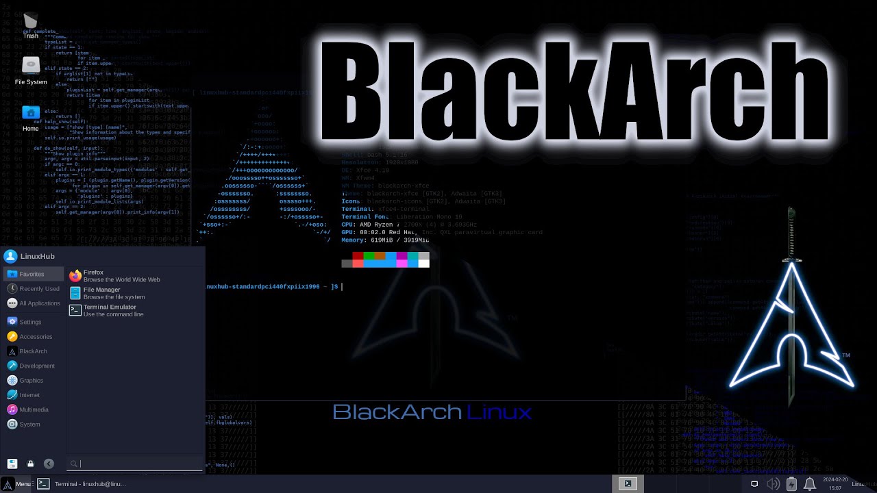 BlackArch Linux — установка и первый взгляд