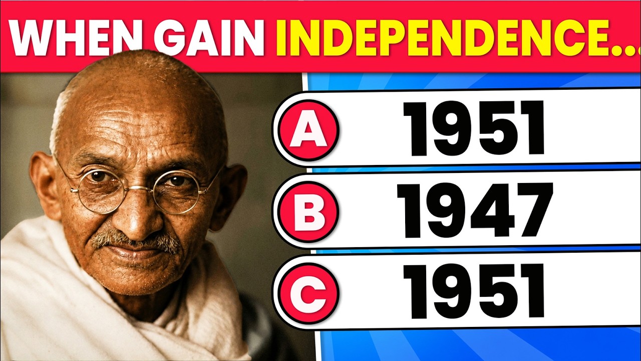 Indian Independence Quiz Marathon 🇮🇳🔥 | 30 Questions Challenge | Ultimate Independence Quiz