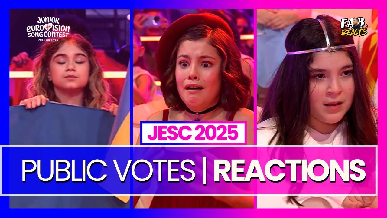 The Public Results - REACTIONS (GRAND FINAL) | JUNIOR EUROVISION SONG CONTEST 2025 🎶😍 