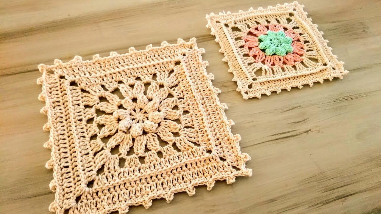 granny square crochet Dy/cuadro ganchillo paso a paso/ lindo cuadro crochet