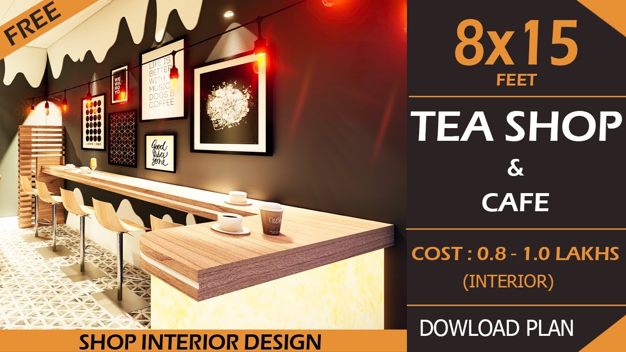 8x15 Tea Shop | Coffee Shop Interior Design Idea | Low Budget Cafe design | Chai Shop Design