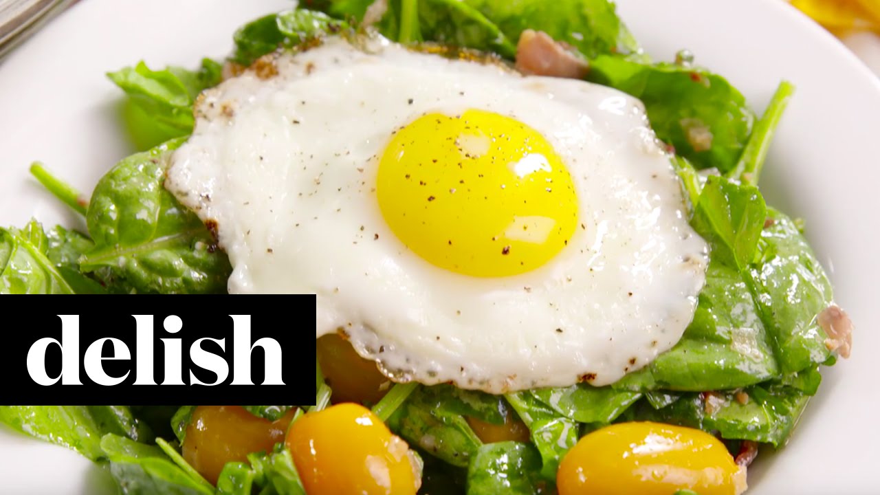 Bacon Egg and Spinach Salad | Delish