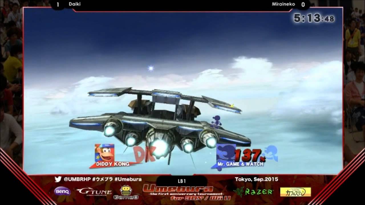UmeburaF.A.T. LB1 Daiki vs Miraineko -スマブラWiiU 大会