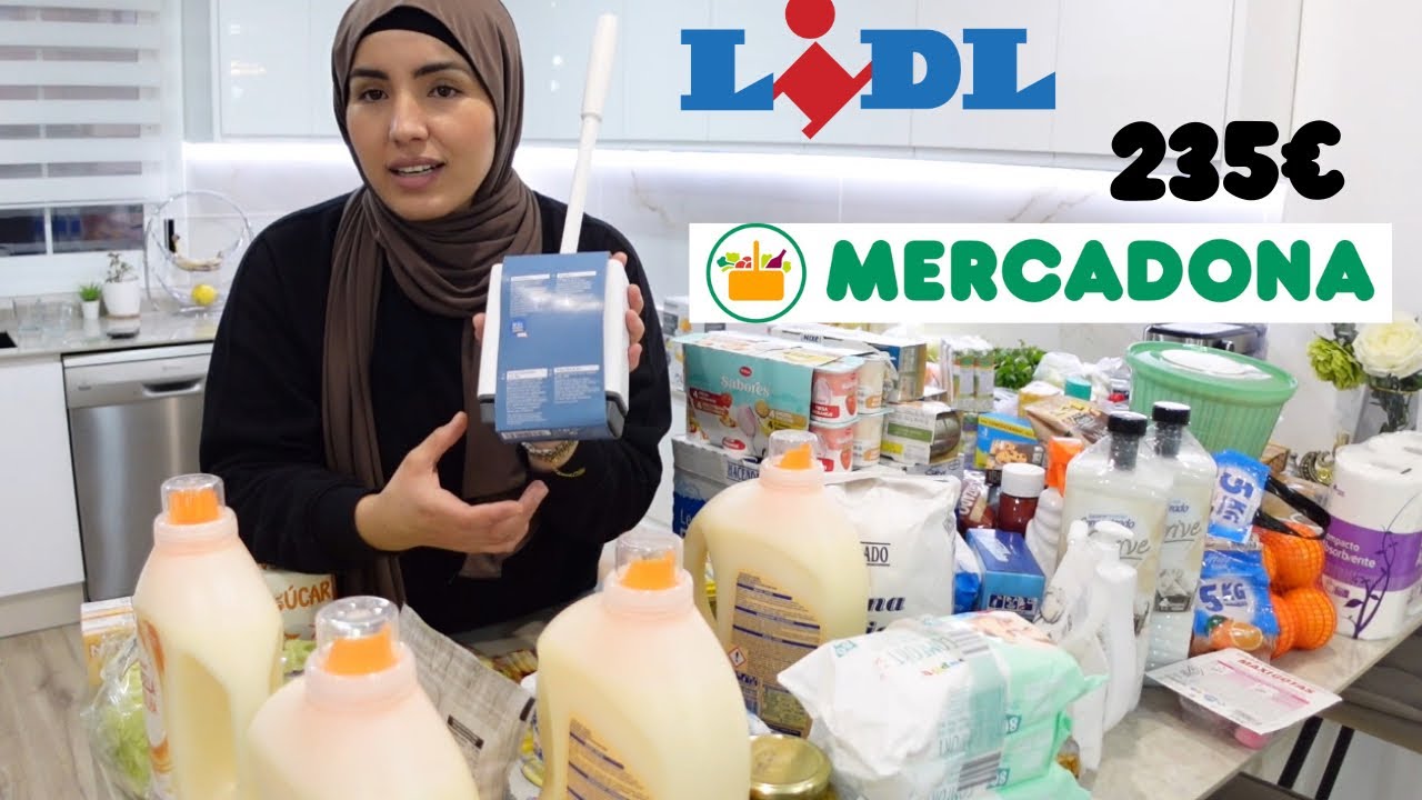Compra quincenal MERCADONA LIDL y frutería/ #familianumerosa