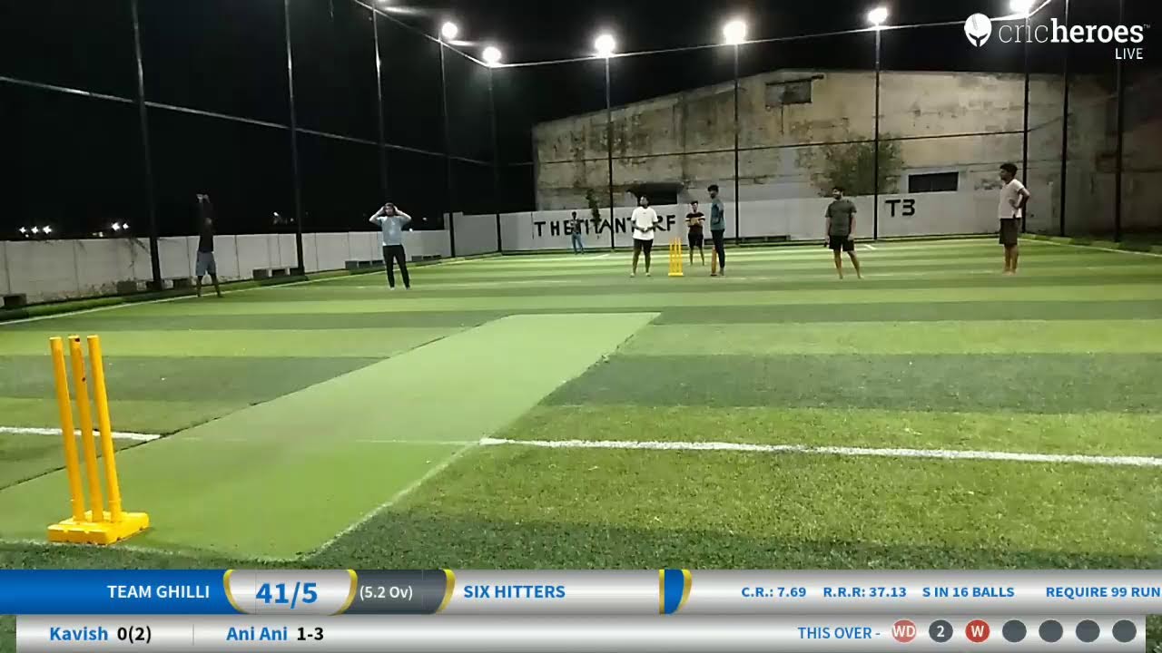 Live Cricket Match | SIX HITTERS vs Team Ghilli | 17-Jun-24 09:13 PM 8 overs | TITAN INDOOR TOURNAME