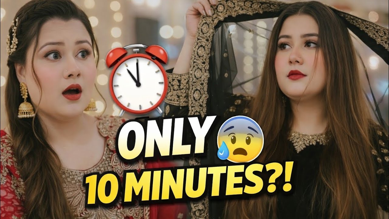 GRWM in 10 minutes😱 ?! Last minute outing vlog🤩