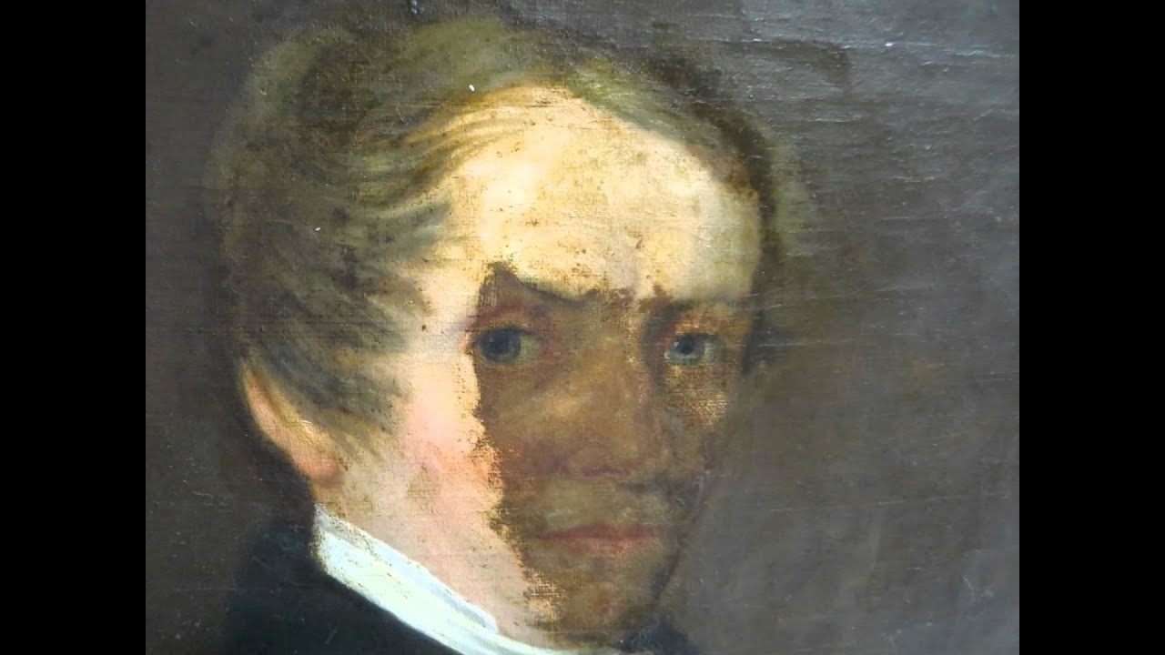 Restaurierung Biedermeierportrait/Bilderreinigung K&ouml;ln D&uuml;sseldorf Neu&szlig;