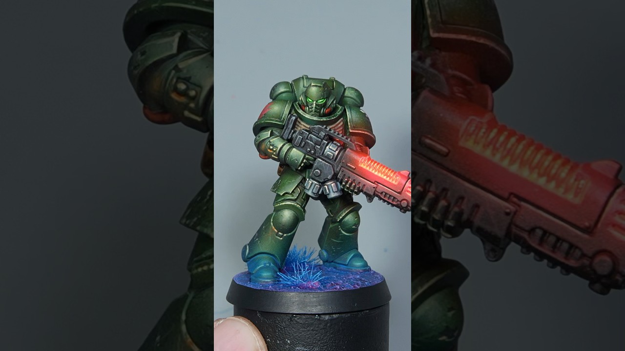 How to paint Dark angels (This week on my patreon) #warhammer #warhammer40k #miniaturepainting