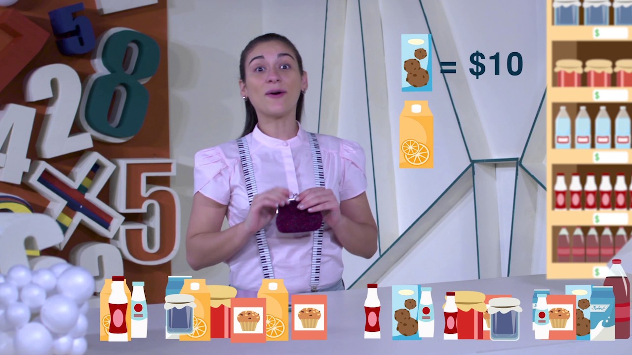 Matem&aacute;tica Divertida: 2do Grado - Suma y Resta Dinero en el Mercado