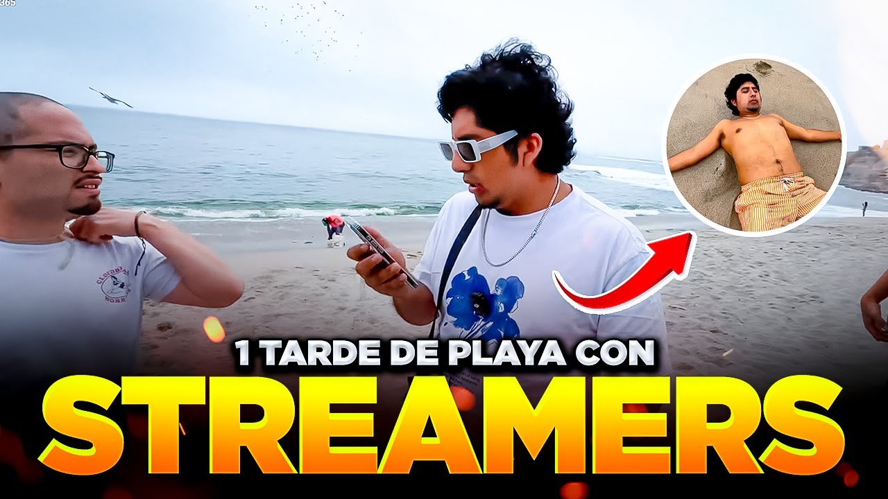 1 TARDE DE PLAYA CON STREAMERS DE LA ELITE🔥😎