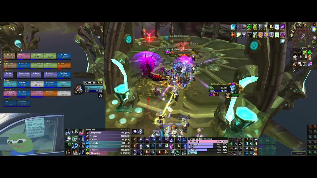 (Offense) Serpentshrine Caverns Speedrun 50m42s - Mage POV