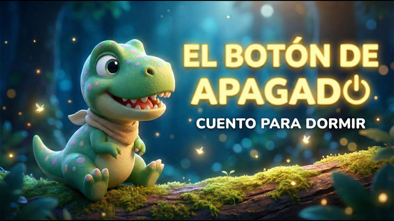 Cuento para Dormir: El Botón de Apagado de Tico 🦖 (Relajación para Niños)