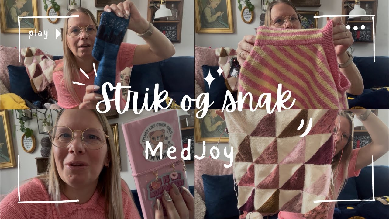Strik og Snak med Joy #40 - mange igangværende projekter og lidt om min Hobonichi kalender
