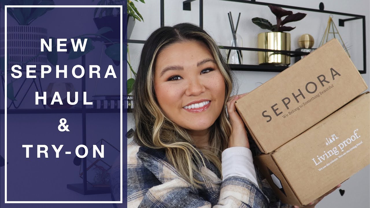 New Makeup Haul & Try-on - Sephora