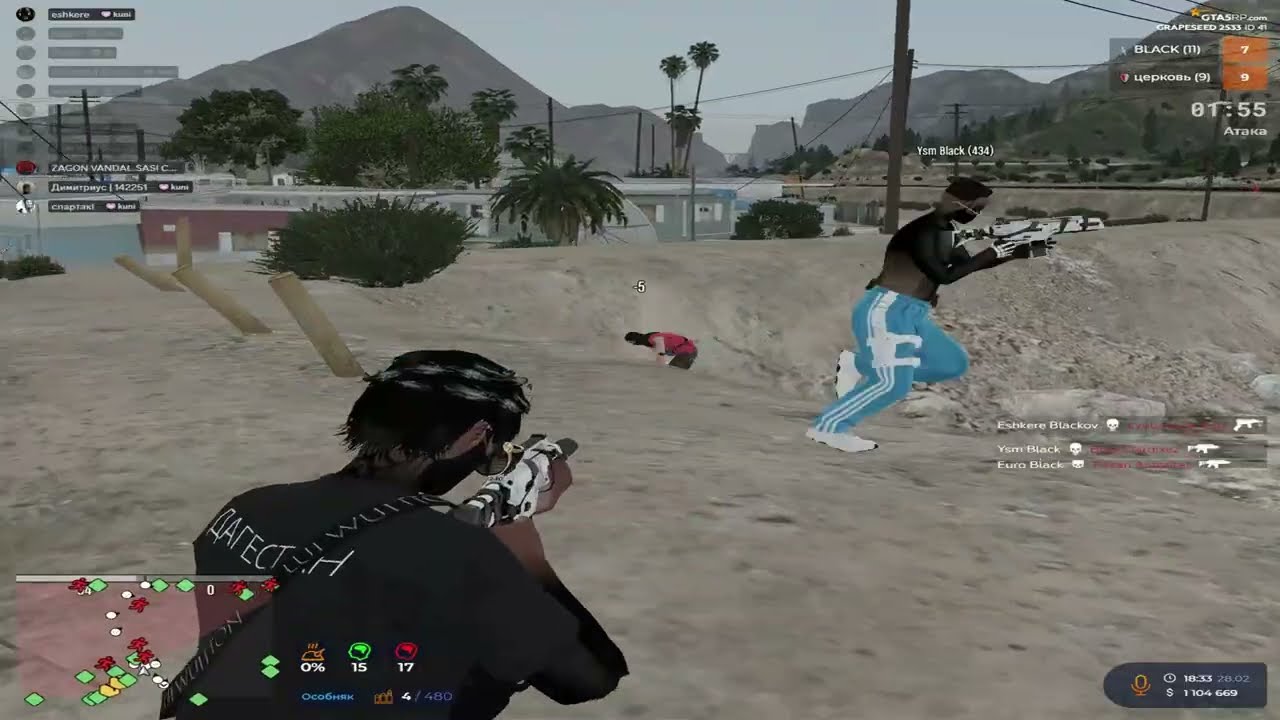 ВОЙНА СЕМЕЙ НА @GTA5RP | VZP GRAPESEED