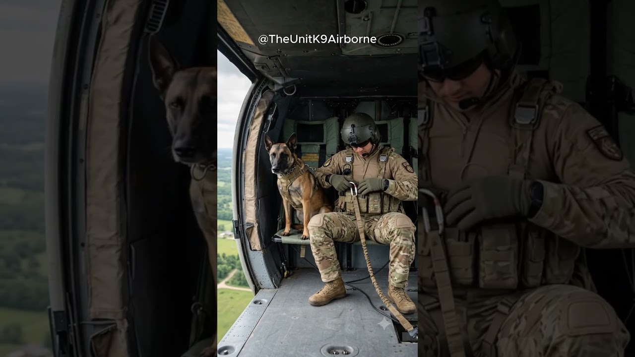 Military K9 Takes the Leap From a UH 60 Black Hawk 🇺🇸