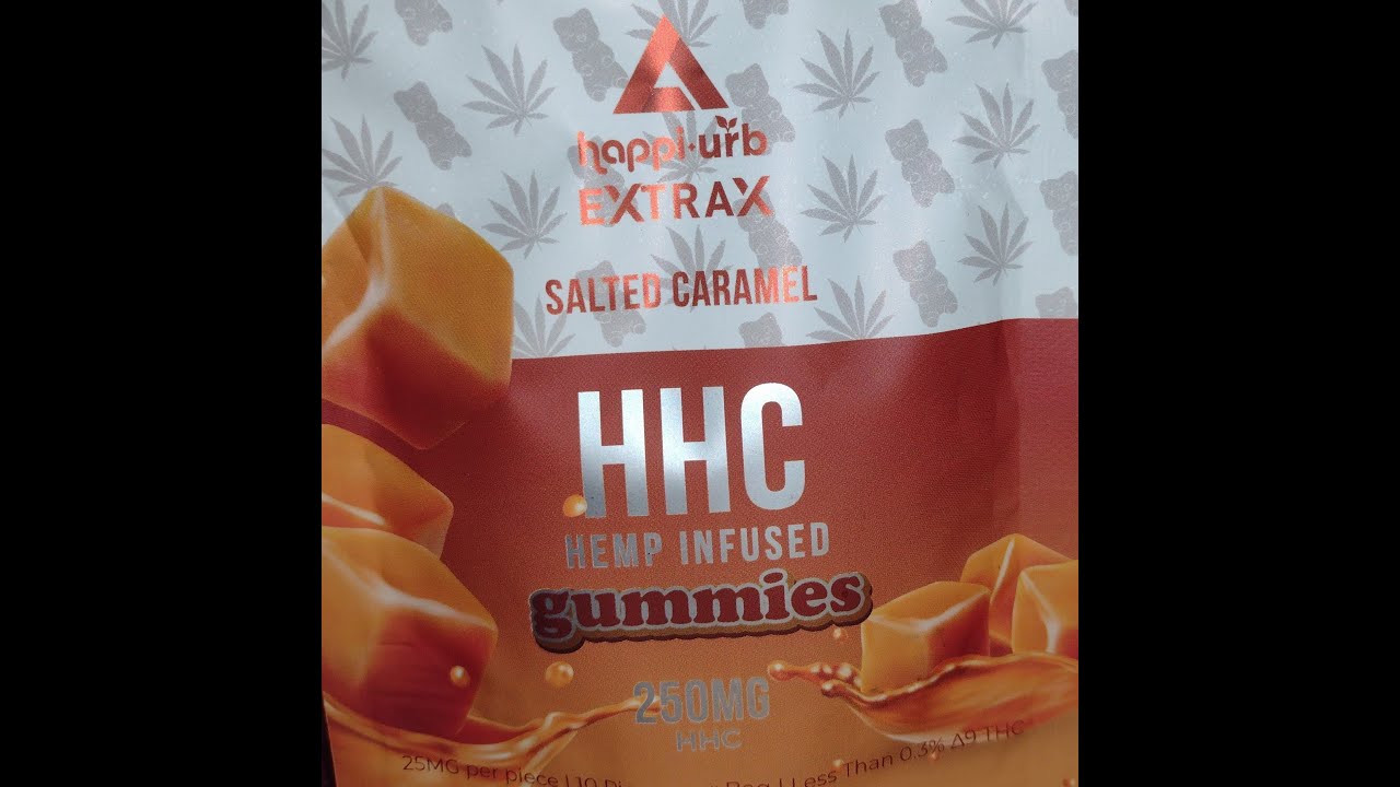 trying out Delta Extax Salted Caramel HHC gummies