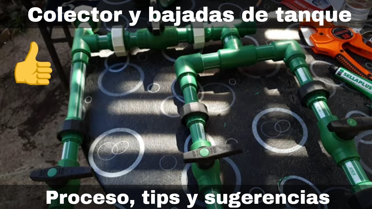 Colector y bajadas en termofusión - Guía paso a paso