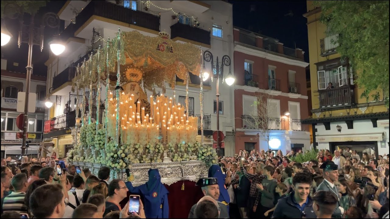 [4K] Virgen de los Desamparados por la Alfalfa 2023 (Hdad. San Esteban) - BM. Las Cigarreras Sevilla