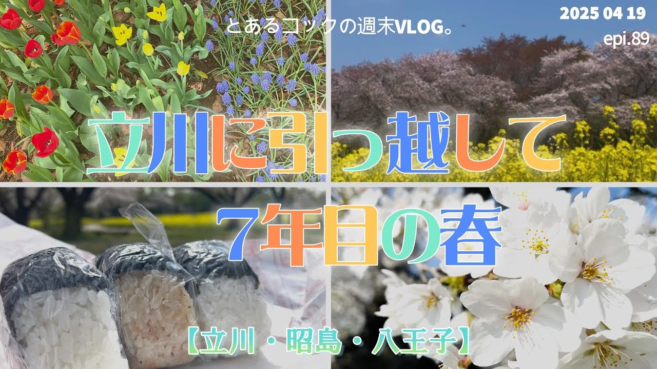 初・昭和記念公園と桜巡り　epi.89　立川｜昭島｜八王子｜マオリンク｜TACHIKAWA