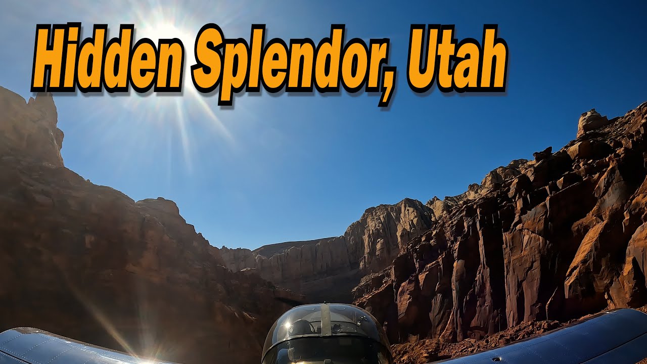 Utah 2022 - Spectacular Hidden Splendor airstrip in my Rans S-19.
