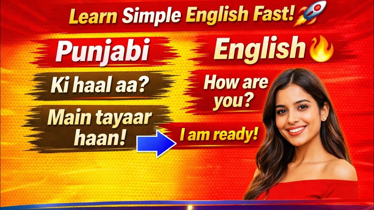 50+ Punjabi to English Sentences 💯 | English Speaking Practice Daily ਪੰਜਾਬੀ ਤੋਂ ਅੰਗਰੇਜ਼ੀ ਵਿੱਚ