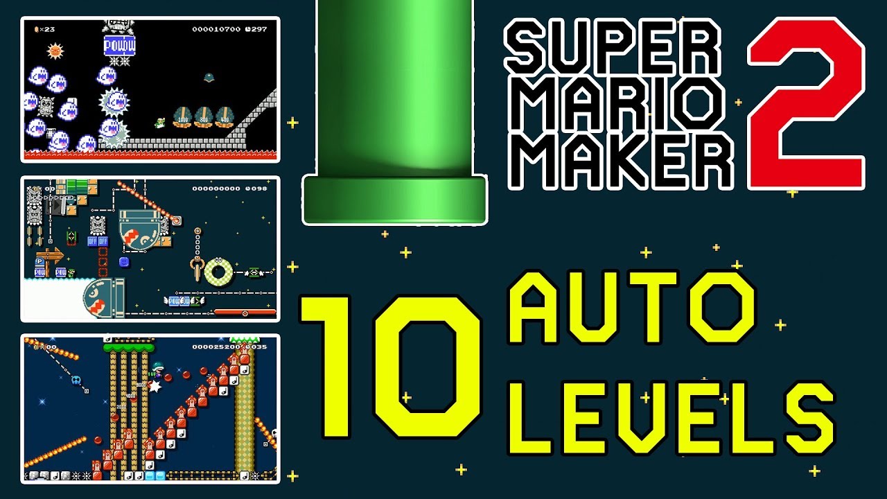 10 AMAZING Auto Levels - Super Mario Maker 2