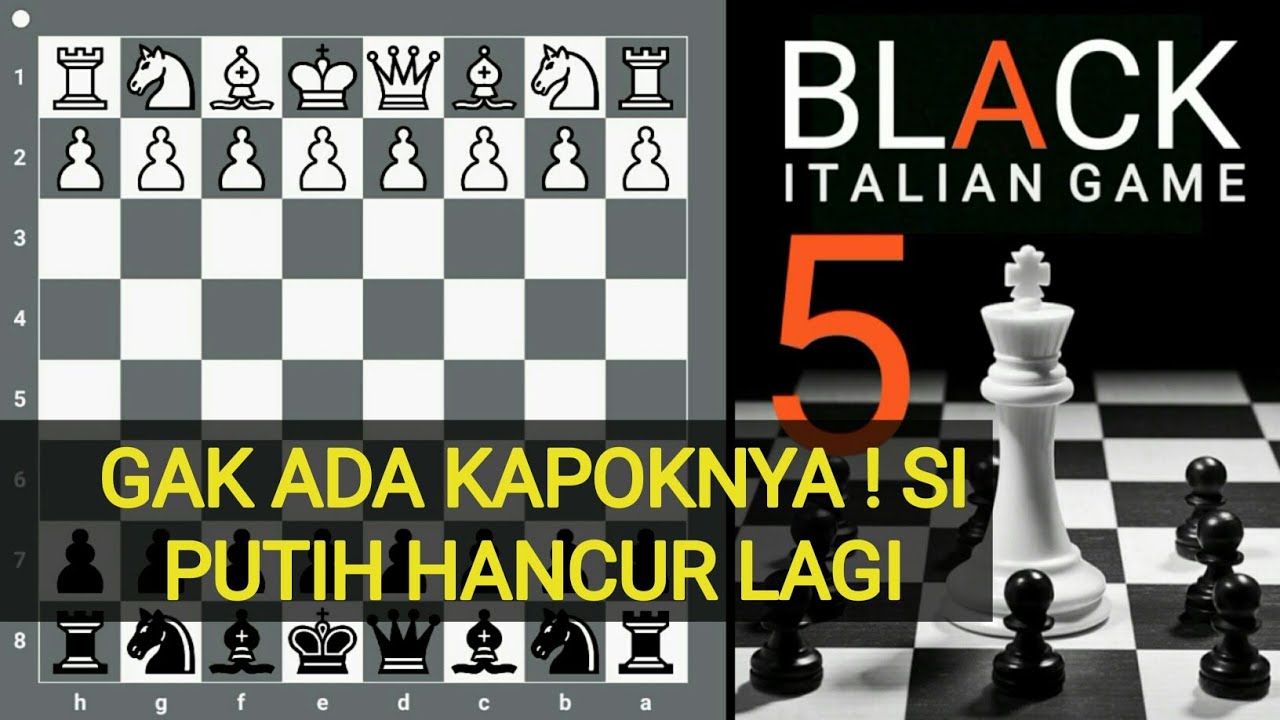 Tidak ada kapoknya ! 5 Jebakan catur hitam yang bikin putih HANCUR LAGI | Italian game 3