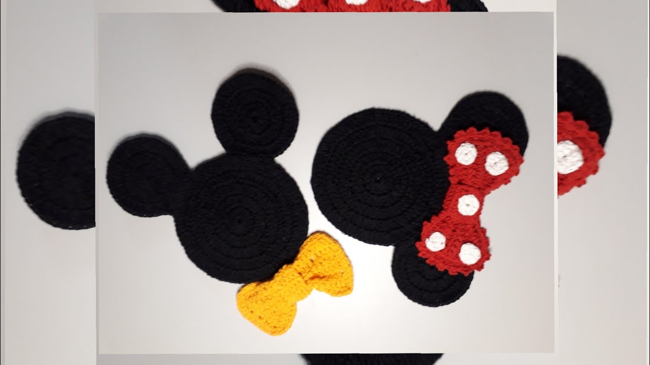 Como fazer carinha ,as orelhas o laço da Minnie e a gravata do Mickey