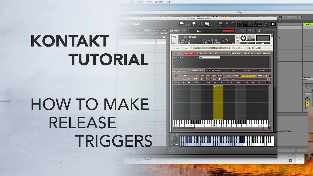 Kontakt Tutorial: How to Make Release Triggers + FREE Tea Kettle Whistle Kontakt Library