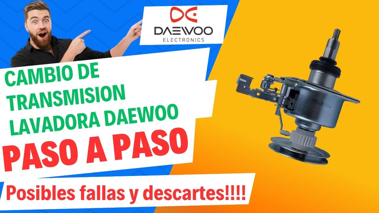 Cómo CAMBIAR CAJA de transmisión ➤ #lavadora #daewoo  MUY FÁCIL