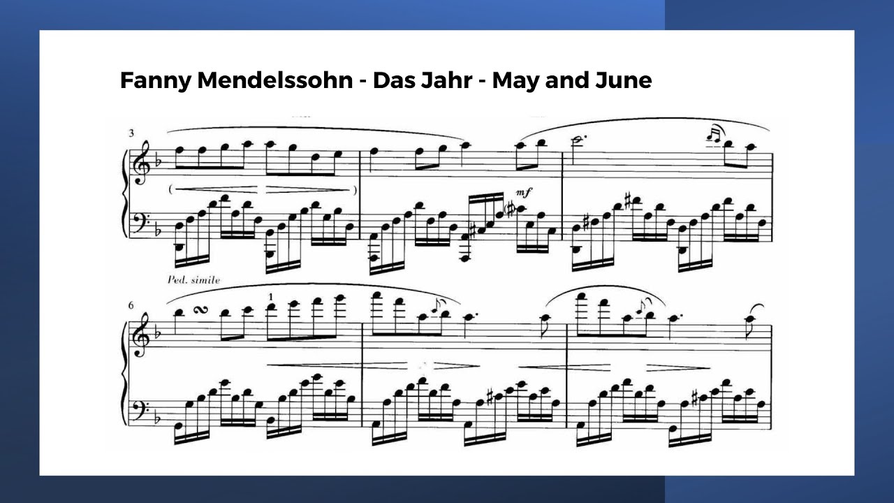 Fanny Mendelssohn: Unveiling the Hidden Gem - 'Das Jahr' May & June | Jessica Zhu's Performance