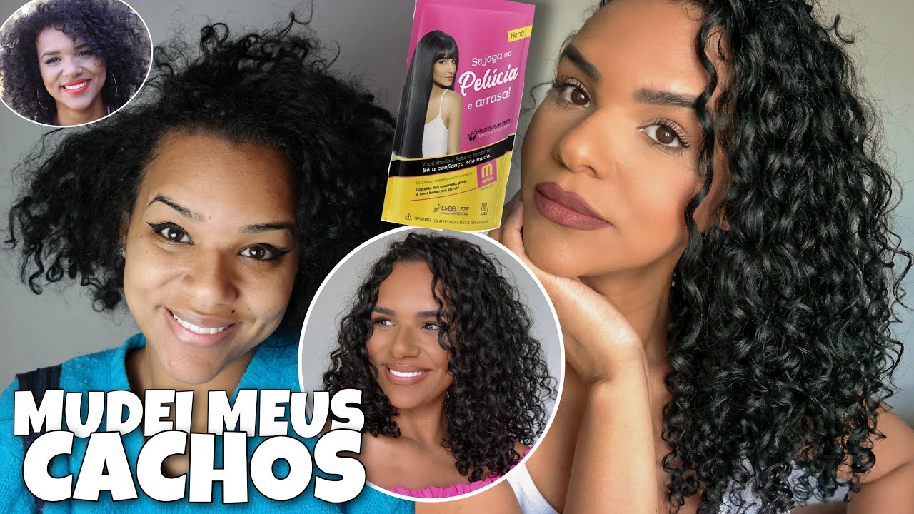 OLHA COMO EU FAÇO PARA ABRIR MEU CABELO CACHEADO E DEIXAR MAIS SOLTOS - RELAXANDO OS CACHOS EM CASA