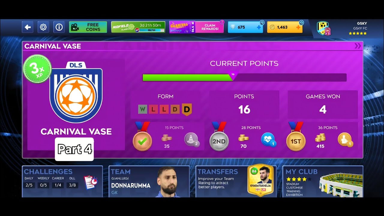 DLS 2026 | CARNIVAL VASE | Part 4 (3 Matches) 🥹 Very Tough Opponents