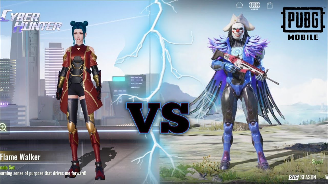 PUBG MOBILE VS CYBER HUNTER [Comparison- Which is best for Android] 2020