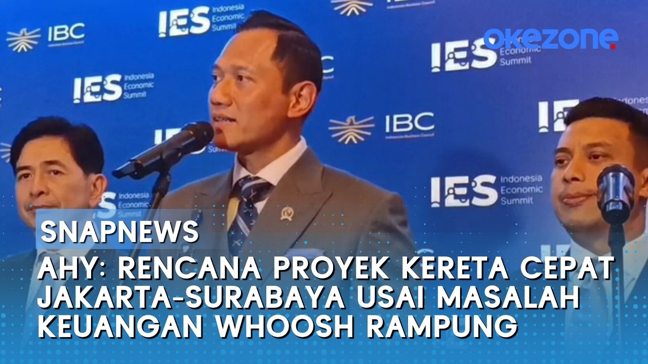 AHY: Rencana Proyek Kereta Cepat Jakarta-Surabaya Usai Masalah Keuangan Whoosh Rampung