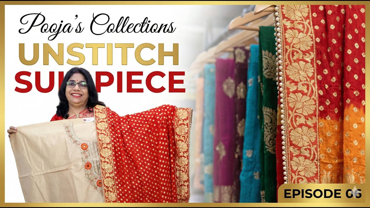 Unstitch suit piece  | #Pooja's Collections | Epi-06 | #shortsvideos