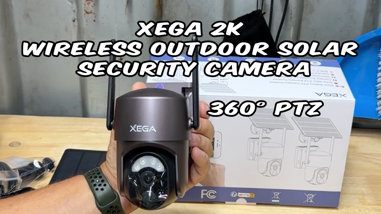 XEGA 2K Wireless Outdoor Solar Security Camera Review #securitycamera #security #camera