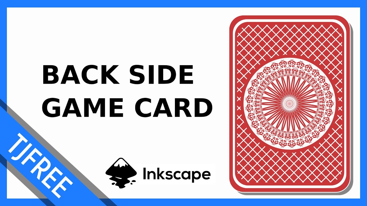 Game Playing Card Back in Inkscape / SVG