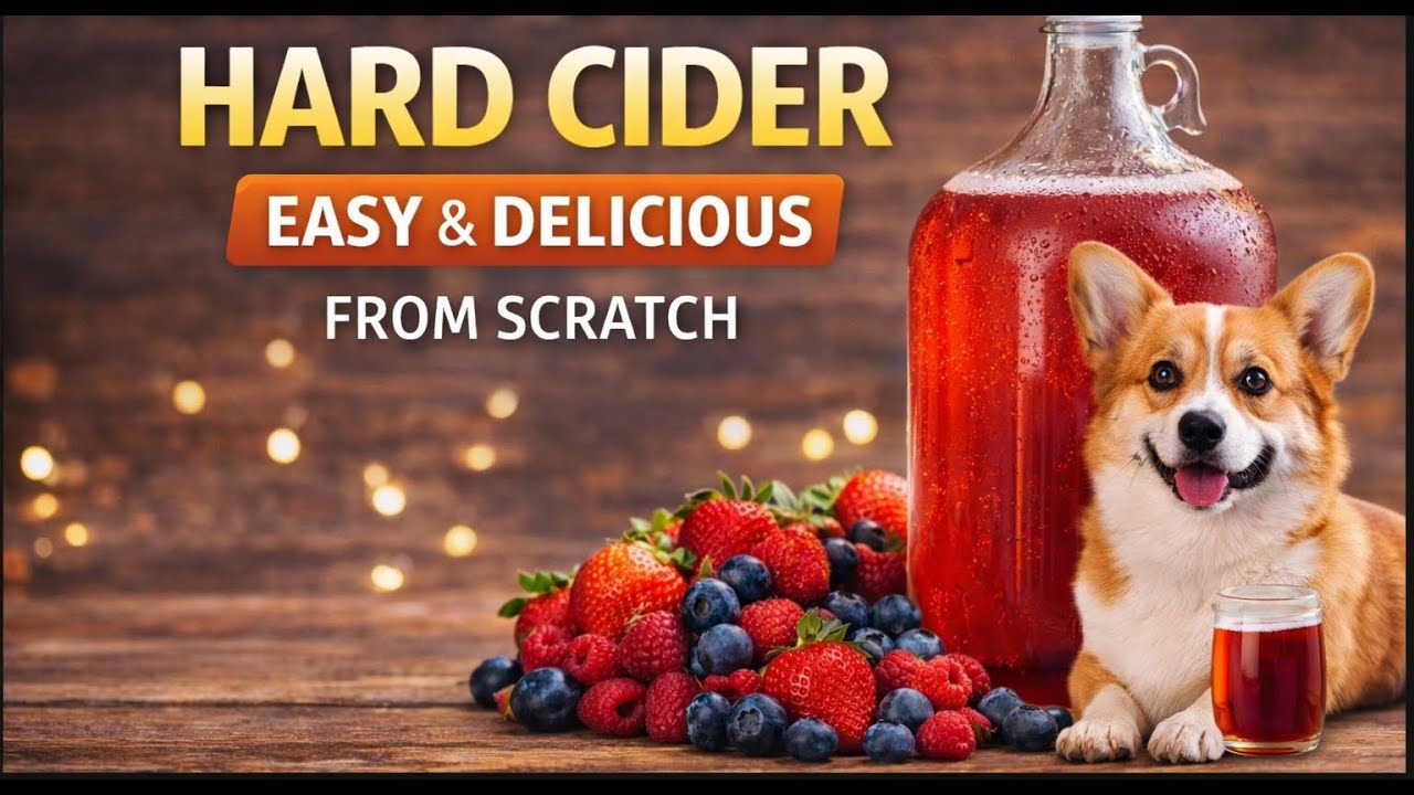 EASY & Delicious Berry Blend Hard Cider (From Scratch)