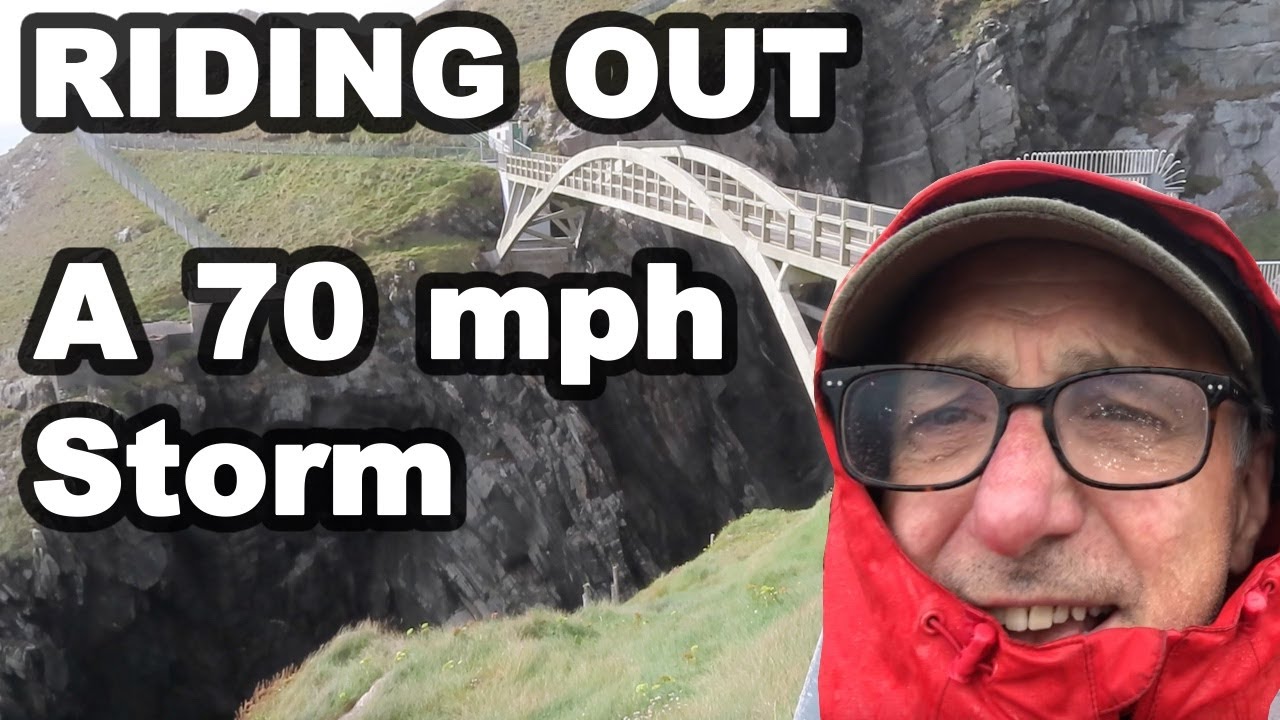70 MPH Storm In A Van At Mizen Head - VANLIFE IRELAND -12