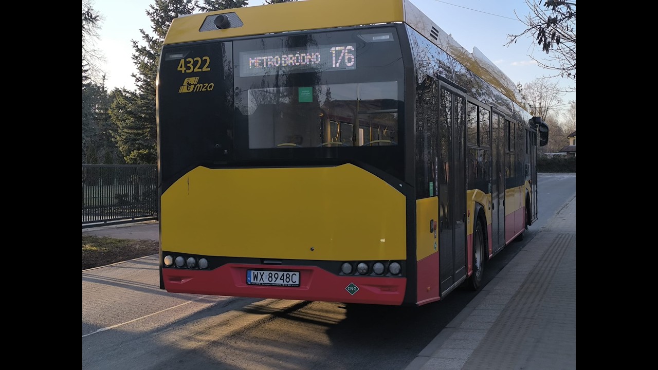 Solaris Urbino 12CNG IV Generacji na linii 176 kier. Metro Br&oacute;dno